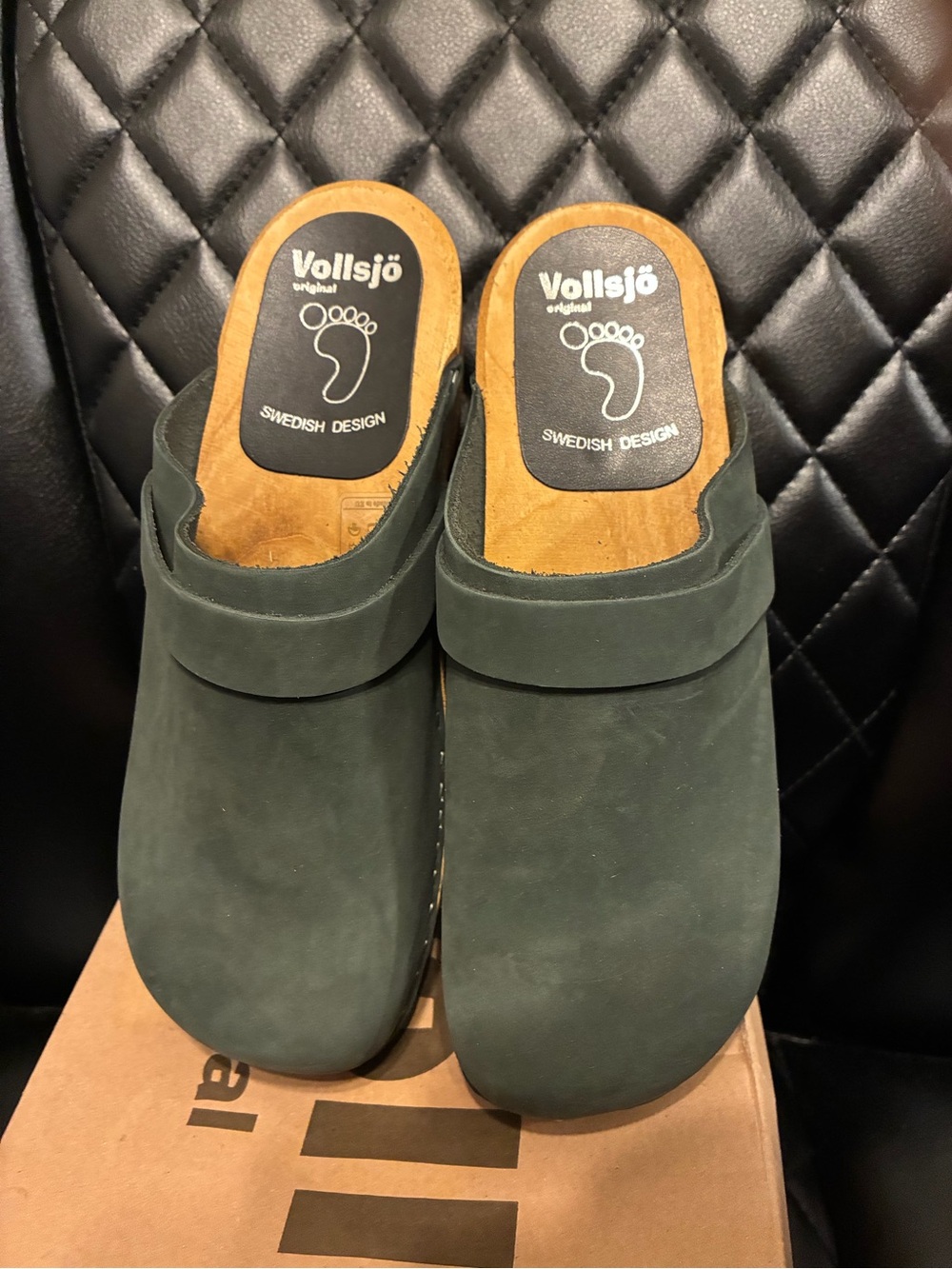 Vollsjo Swedish Design Slip-On Clogs in Slate Blue Size 7 EU37 UK 5
